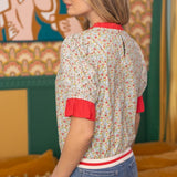 The Miriam Floral Puff Sleeve Blouse