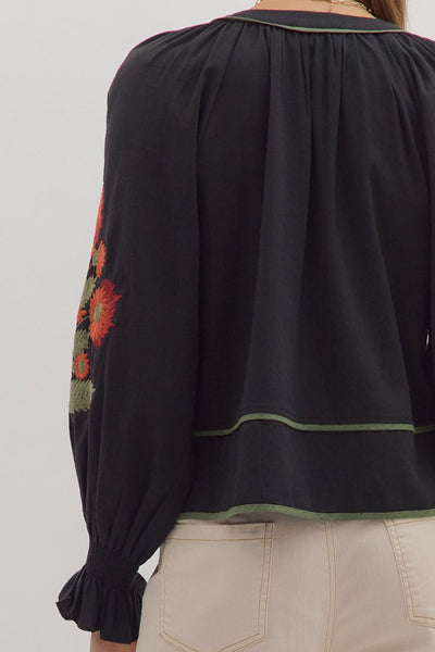 the Diane Embroidered Top