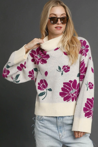 the Cassidy Floral Sweater