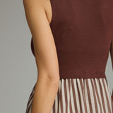 The Oriole Striped Sleeveless Dress