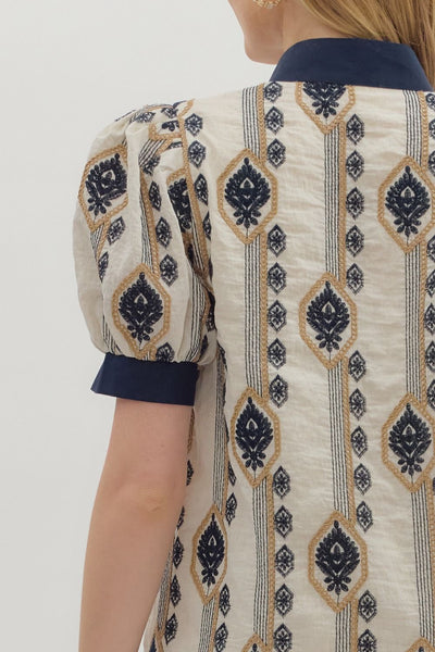 the Harlow Embroidered Top