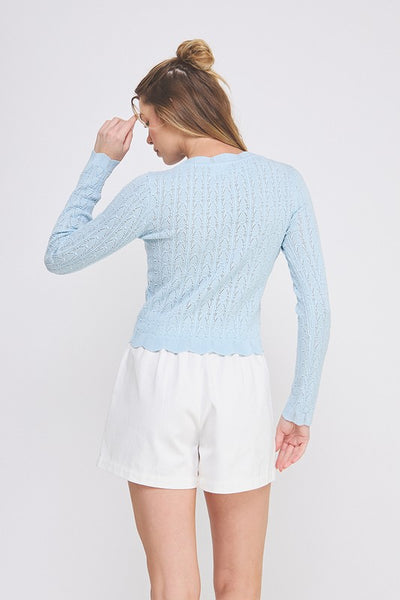 the Logan - blue cardigan