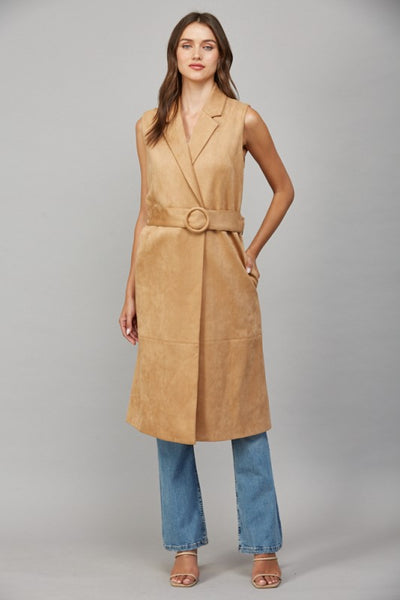 The Leslie Faux Leather Vest