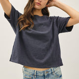 Slub Tee - Charcoal
