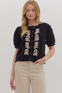 the Becca - Black Cardigan