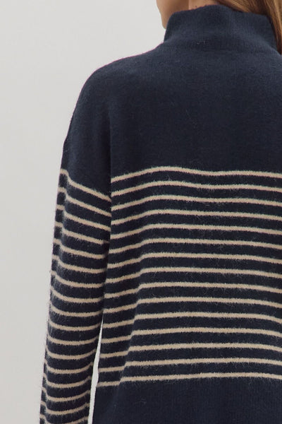 the Piper Stripe - Navy
