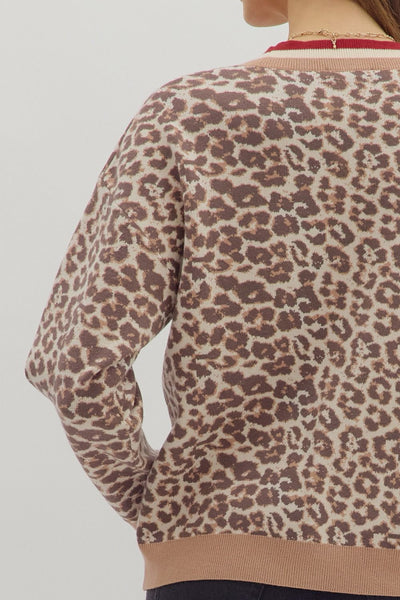 the Baylor Animal Print Cardigan