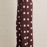 The Amelia Brown Polka Dot Pants