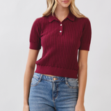The Penelope Knit Collared Top