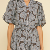 The Jeanie Brown Floral Midi Dress