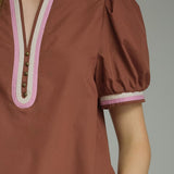 The Neapolitan Short Sleeve Blouse