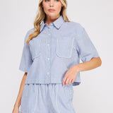 The Sawyer Blue Stripe Top