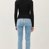 The Sloane Ruched Long Sleeve Top
