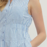 The Rowan Blue Stripe Dress