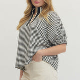 The Bessie - Black Gingham