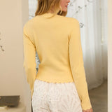 The Lani - Butter Yellow Bow Sweater