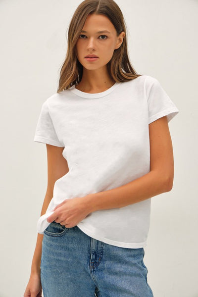 The Cotton Slub White Tee