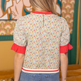 The Miriam Floral Puff Sleeve Blouse