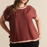 The Jessica Stripe Trim Top