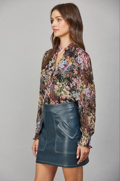 the Lauren Floral Blouse