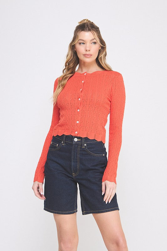 the Logan - poppy cardigan