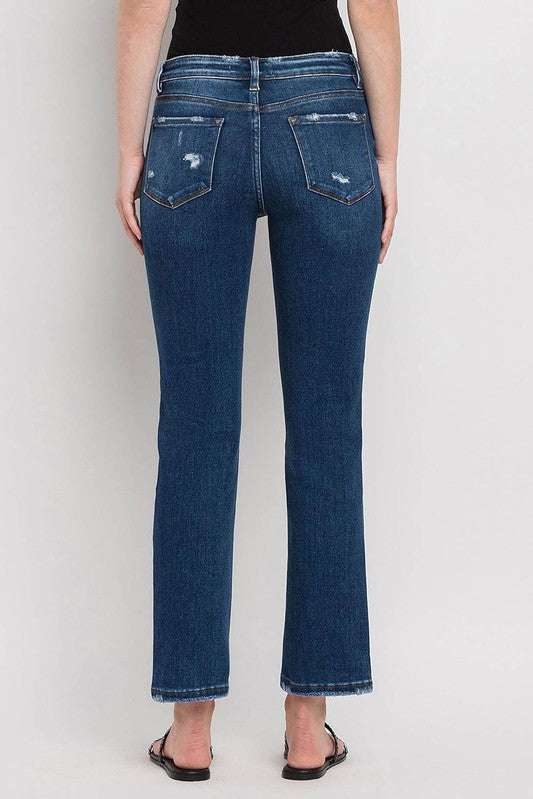 Mid Rise Ankle Slim Straight - Flying Monkey Jeans    G1