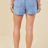 The Maya - Shorts Blue Mineral Wash