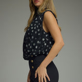 The Imogen Polka Dot Sleeveless Blouse