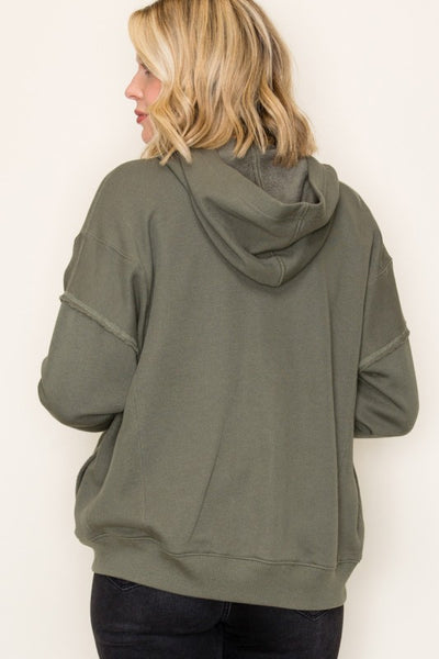 the Eleanor Button down hoodie