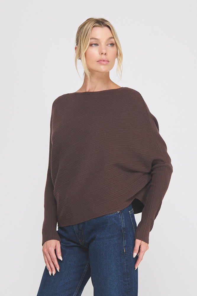 The Camille Asymmetrical Sweater