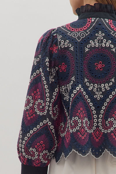 the Maisie Eyelet Blouse