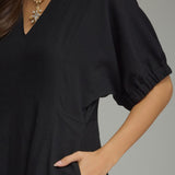The Sofia Solid Midi Dress