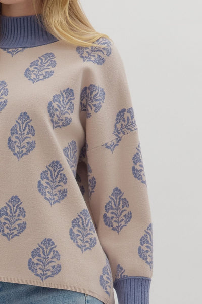 the Tilda Print Sweater