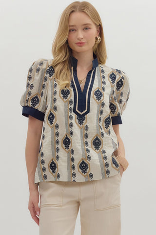 the Harlow Embroidered Top