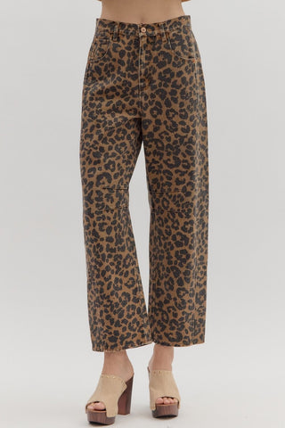 Leopard Print Denim