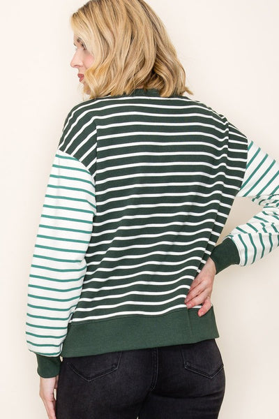 the Angie - Green Stripe