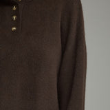 The Paulina Button Sweater