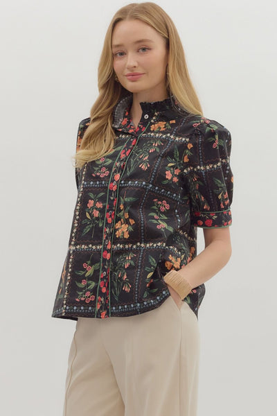 the Katie Floral Blouse