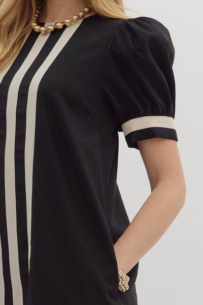 the Elara Stripe Dress