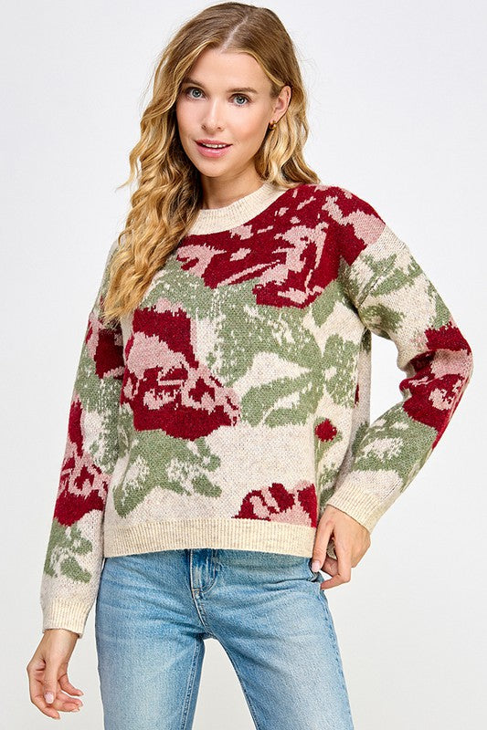 the Celine Floral Sweater