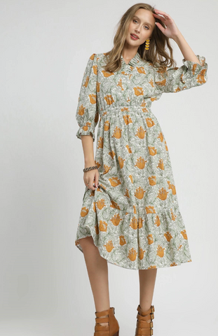 the Juliana Floral Fall Dress