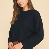The Julianne Gathered Back Sweater