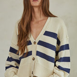 Nantucket Striped Cardigan