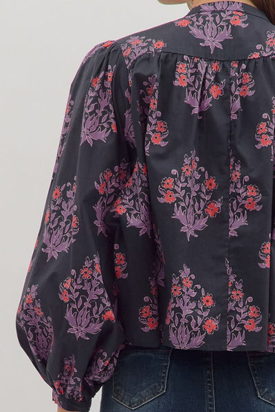 the Teagan Floral Blouse