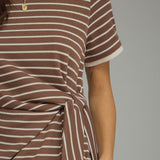 The Stella Tie Waist Stripe Dress