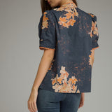 The Midnight Floral Blouse