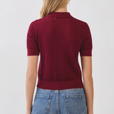 The Penelope Knit Collared Top