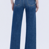 High Rise Crop Wide Leg Denim - Flying Monkey Jeans - C8