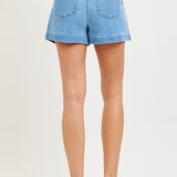 Risen Slouch Soft Denim Shorts