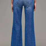 Pintuck Comfort Flare Denim - Hidden Jeans - D2